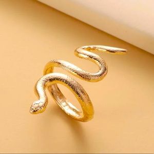 Gold Snake Wrap Ring
